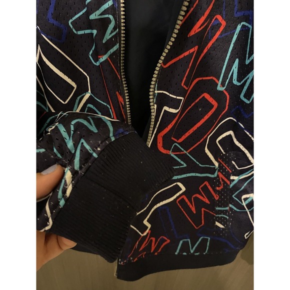 Tommy Hilfiger Womens Small Windbreaker Jacket full‎ zip reversible monogram VTG - Picture 10 of 12